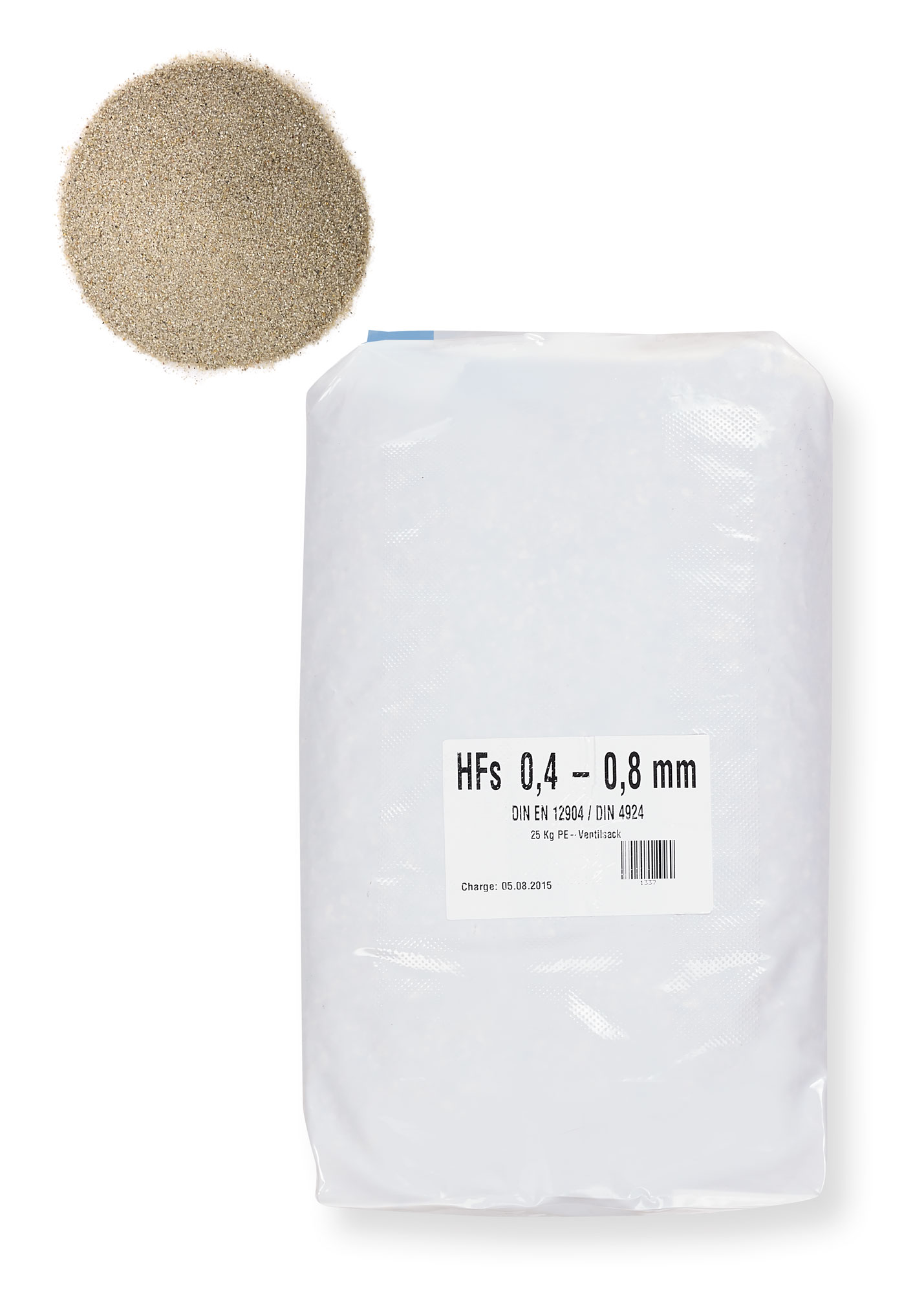 Filterzand middel 0.4 - 0.8 25kg afbeelding