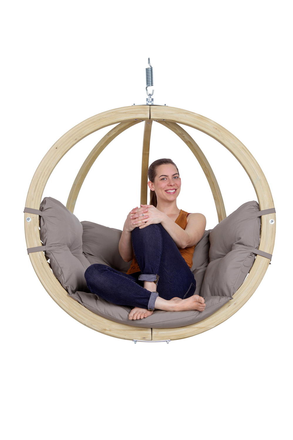 Hangstoel voor in de tuin - Taupe afbeelding