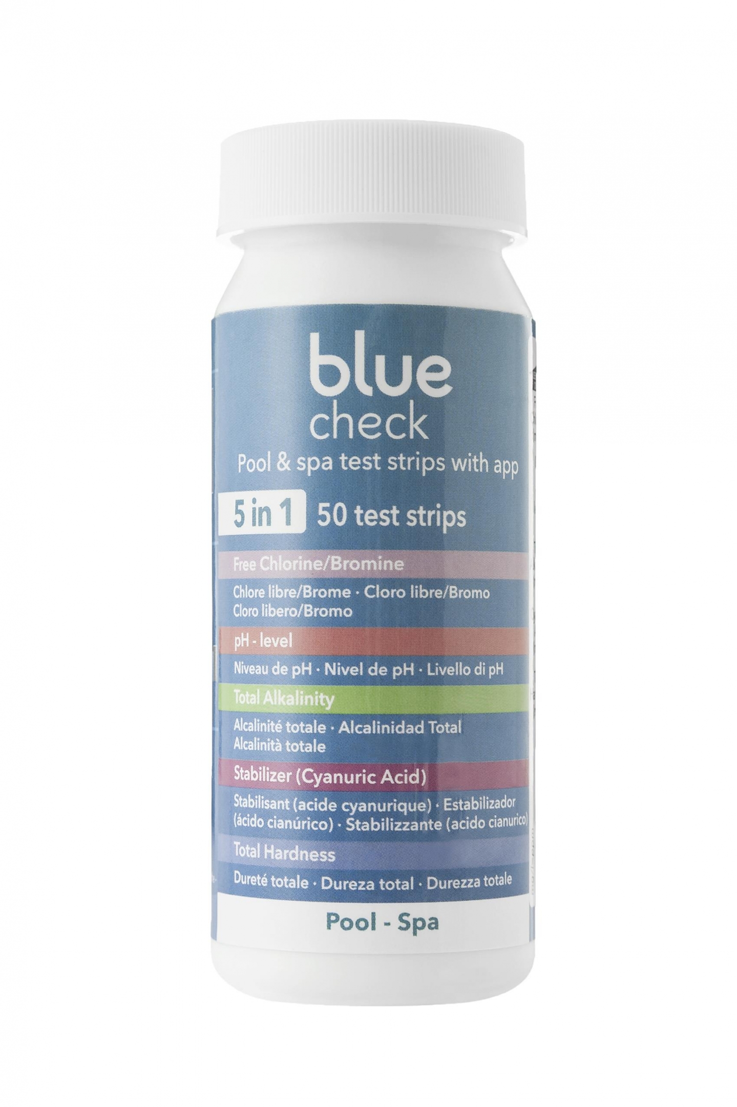 Blue Check Pool&Spa 5-in-1 teststrips afbeelding