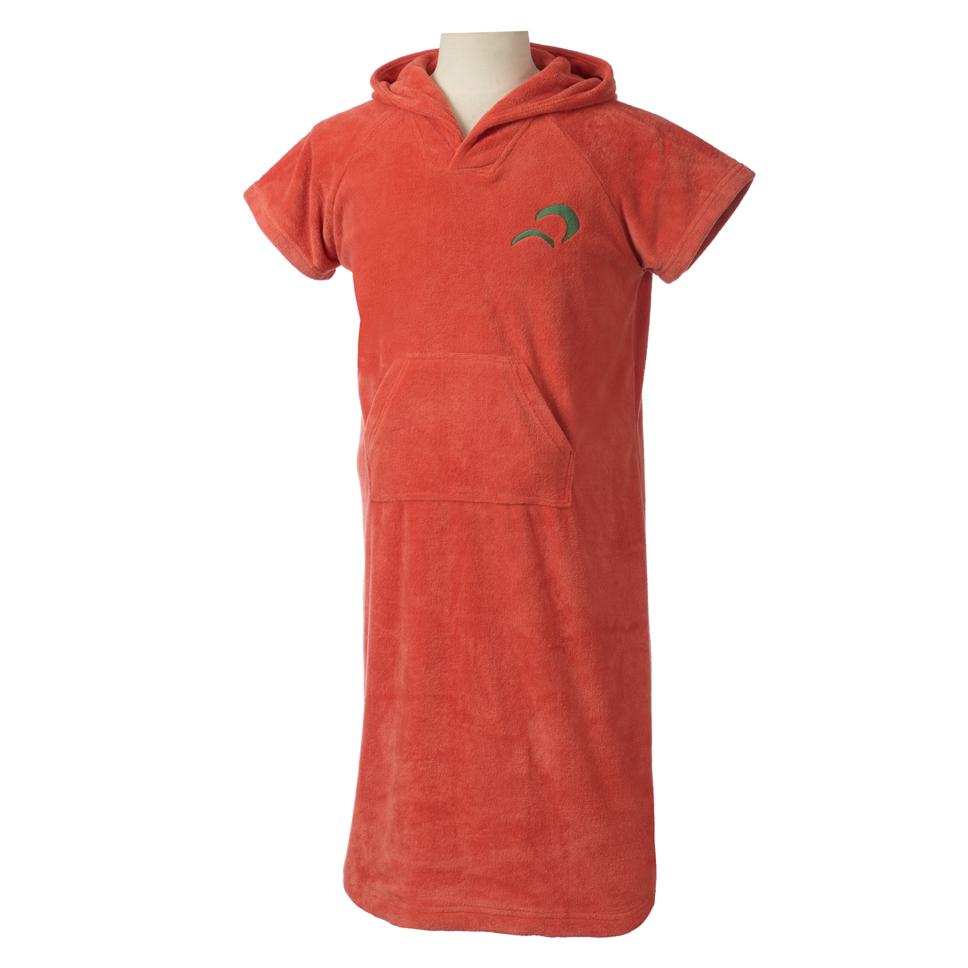 Badstof poncho Volwassenen Oranje