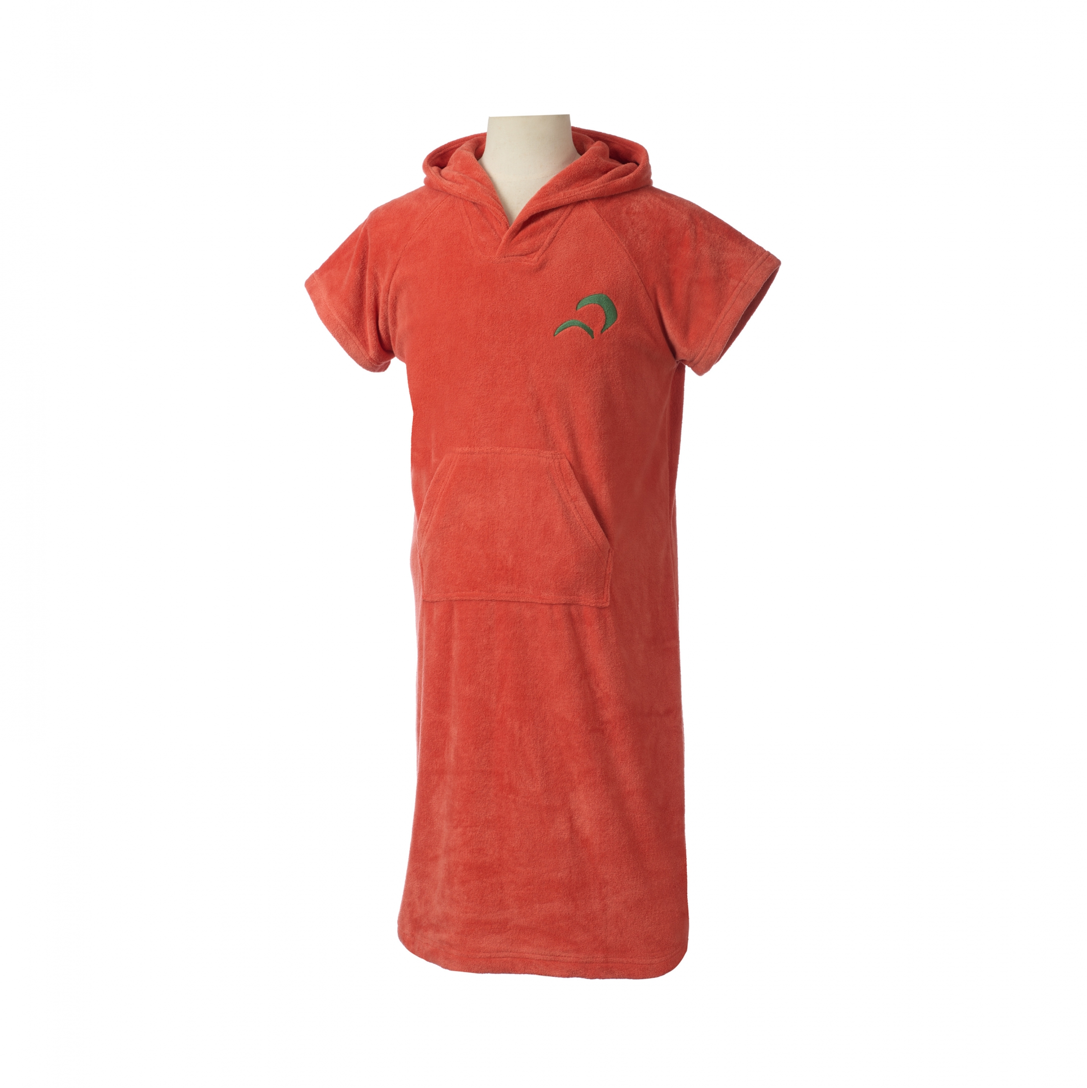 Poncho Badstof Oranje Kids afbeelding
