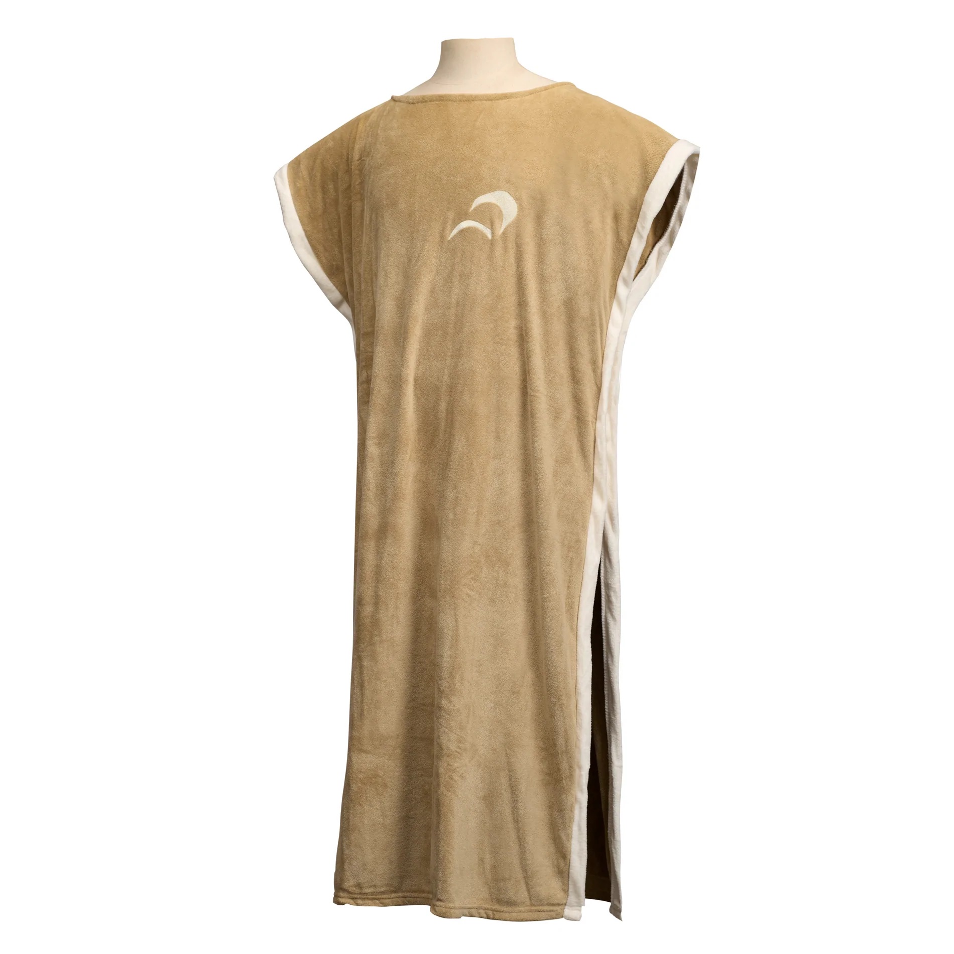 Poncho Badstof Beige Volwassenen afbeelding
