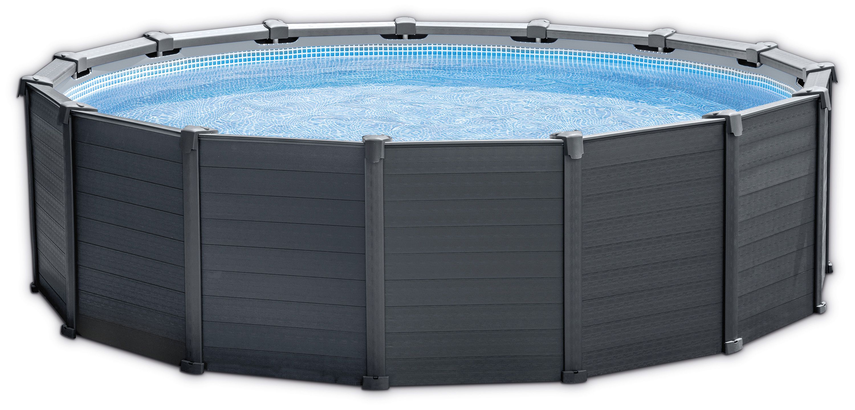Intex Graphite Grey Panel zwembad complete set - 478 x 124 cm afbeelding
