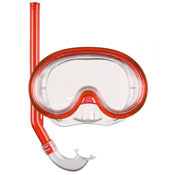 Snorkel en Duikbril Havanna Kids vanaf 8 jaar Rood afbeelding