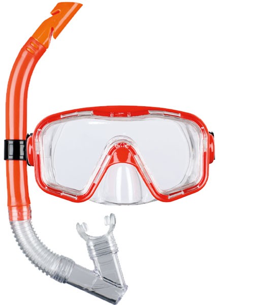 Snorkel en Duikbril Bahia kids vanaf 12 jaar Rood afbeelding