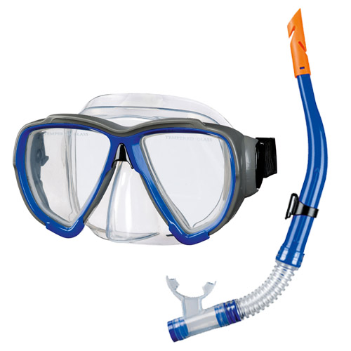 Snorkel en Duikbril Porto Volwassenen blauw afbeelding
