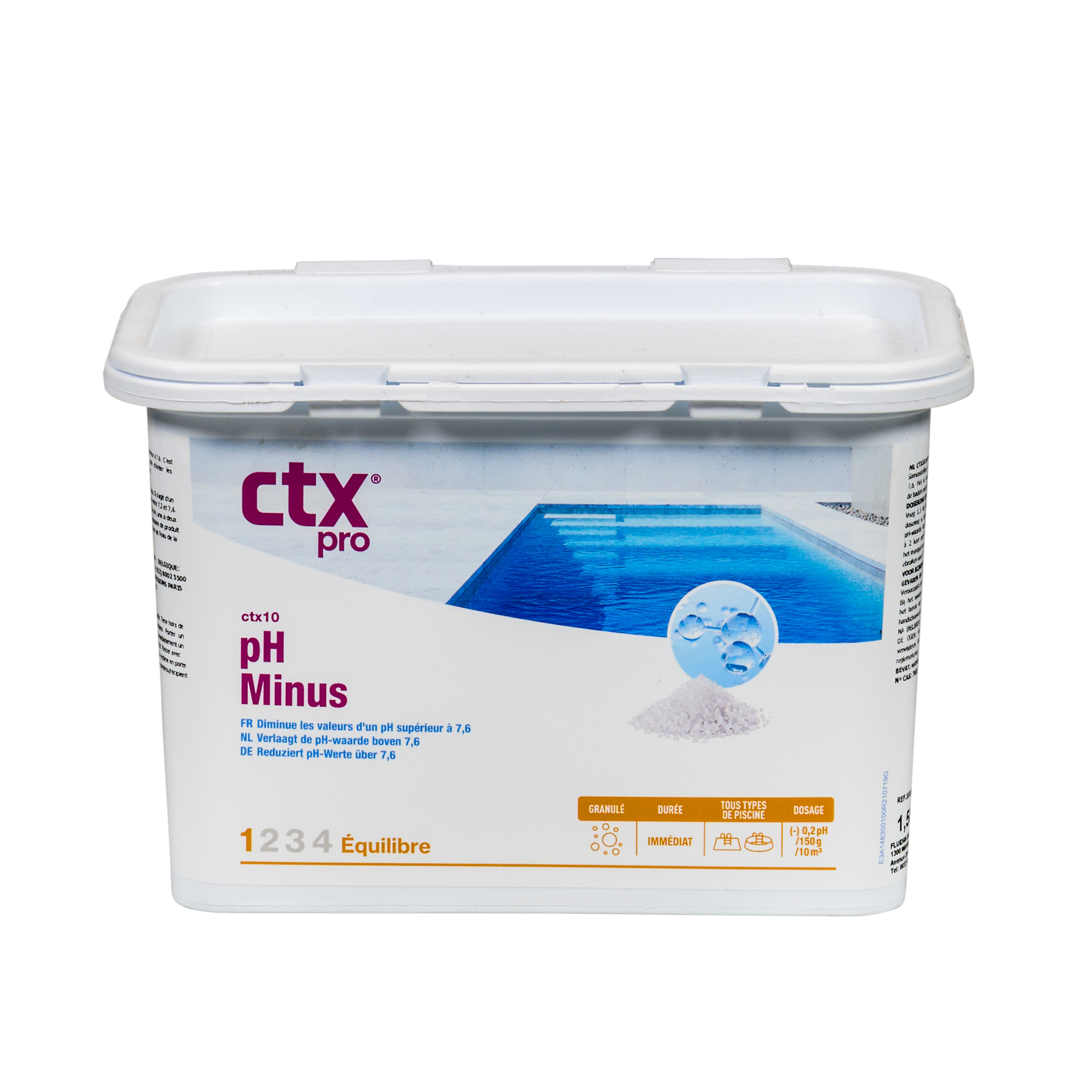 pH-minus granulaat 1,5kg ctx10 afbeelding