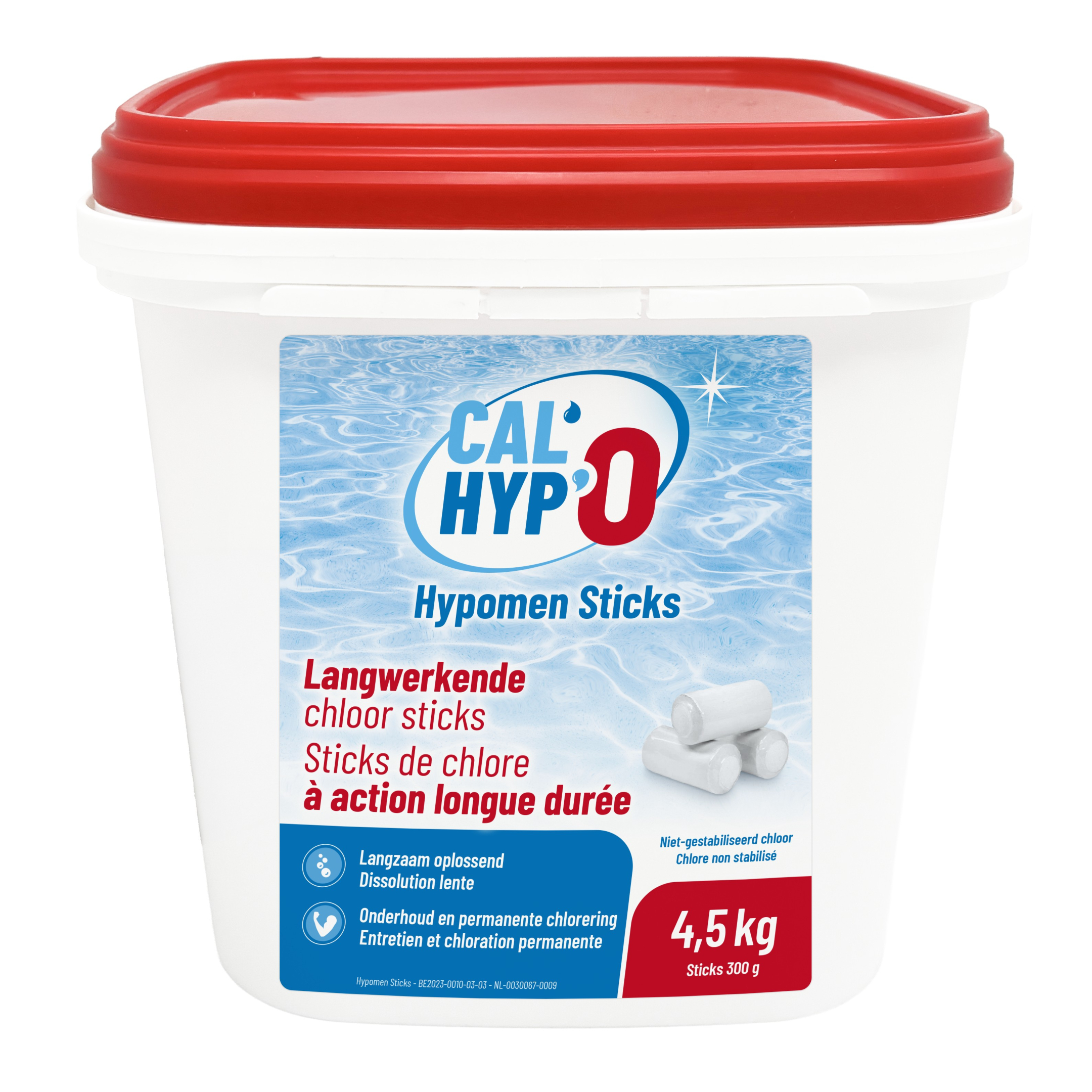 Calcium Hypochloriet Chloorsticks 300gr - 4,5kg
