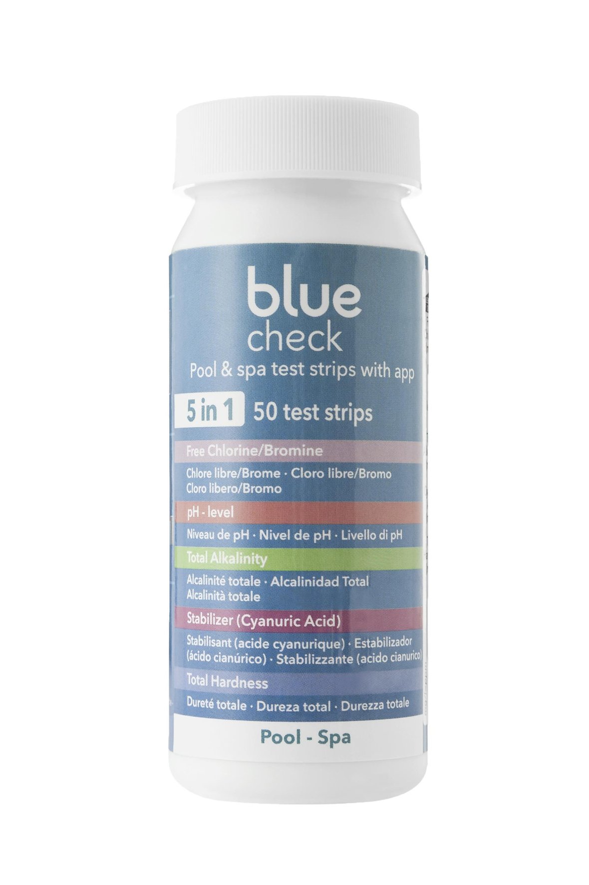 Blue Check Pool&Spa 5-in-1 teststrips