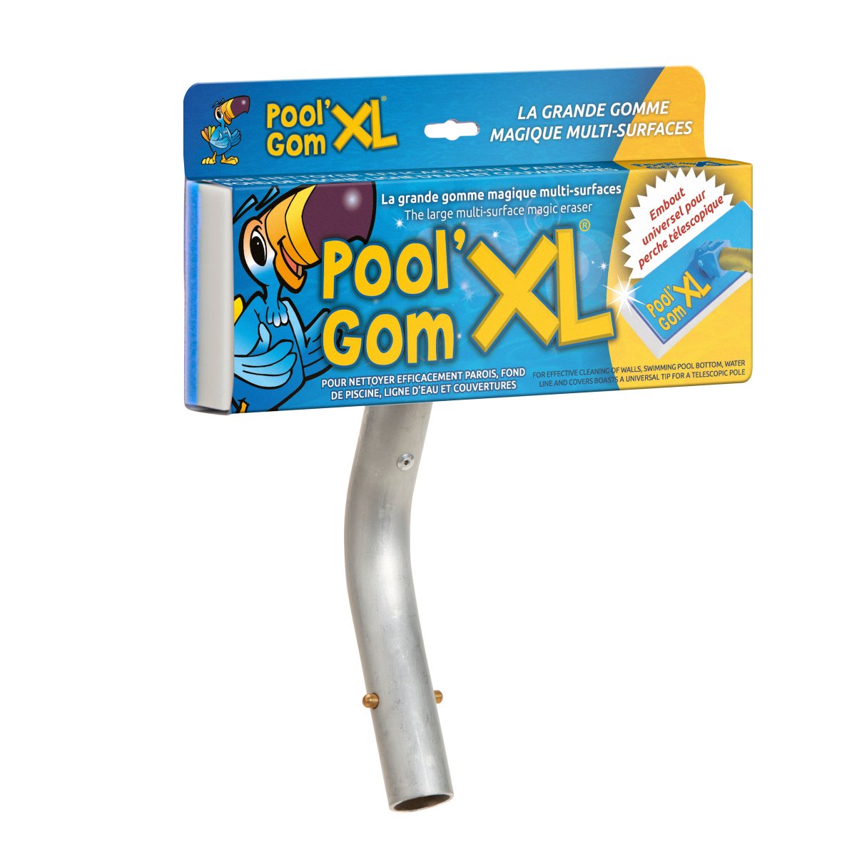 Toucan Pool'Gom XL reiniger met houder - 1