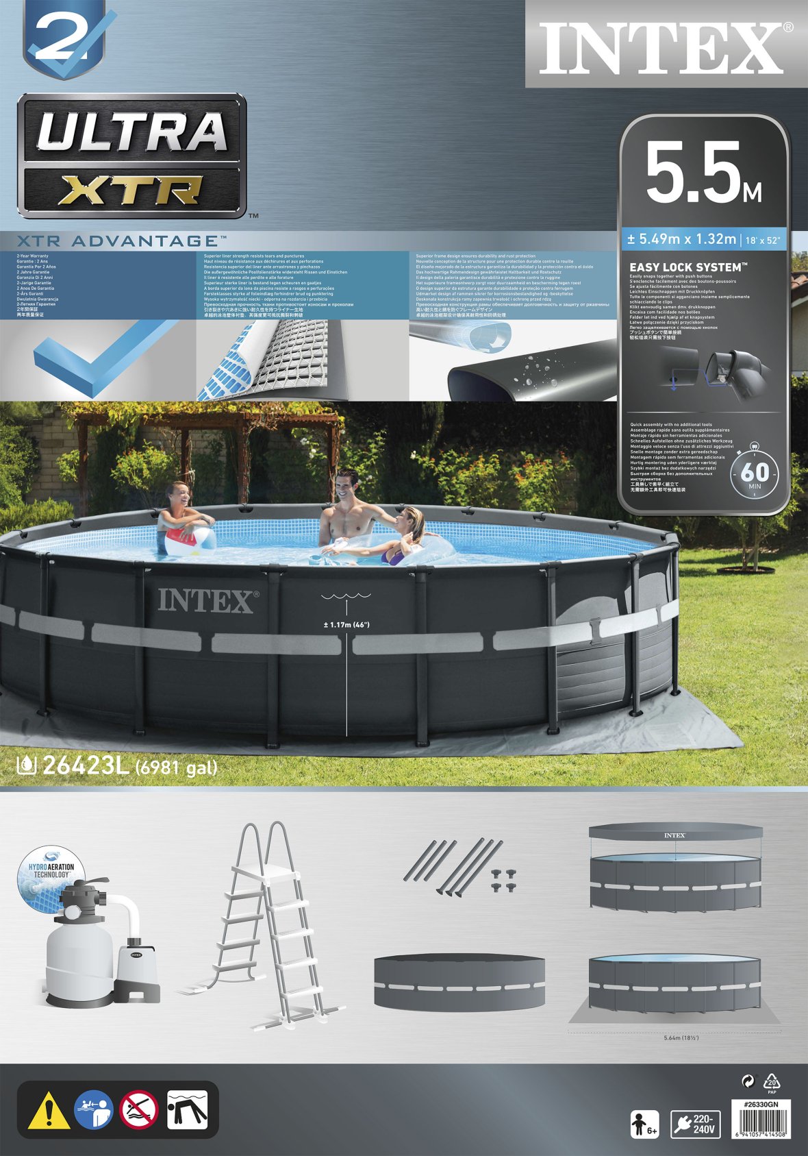 Intex Ultra XTR Frame zwembad 549 x 132 cm -2