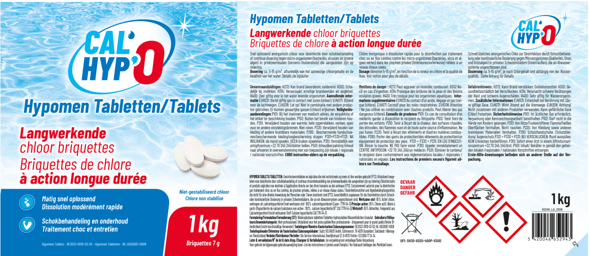 Cal'hypo chloortabletten 7 gr - 1 kg