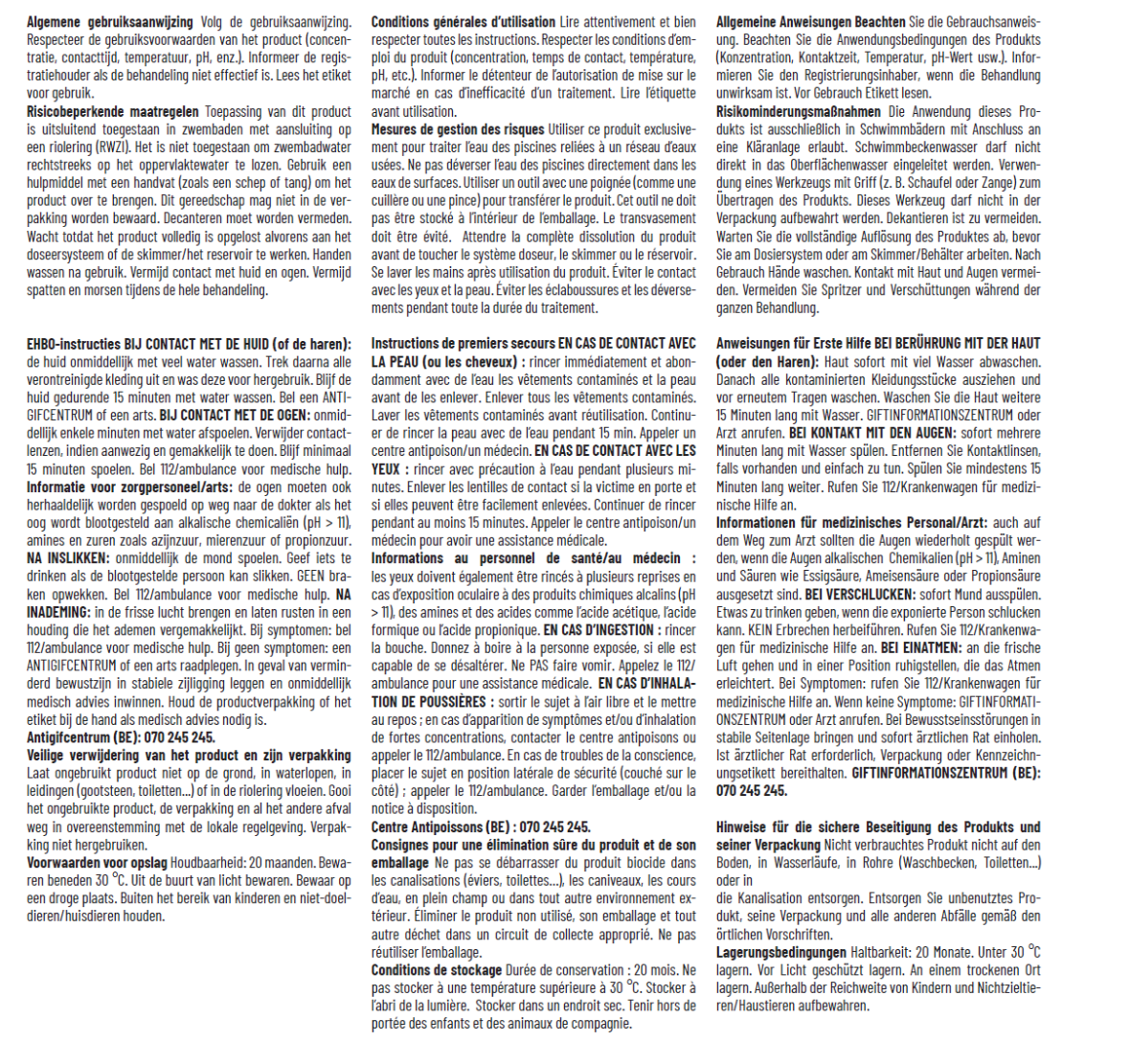 Cal'hypo chloorgranulaat 10 kg