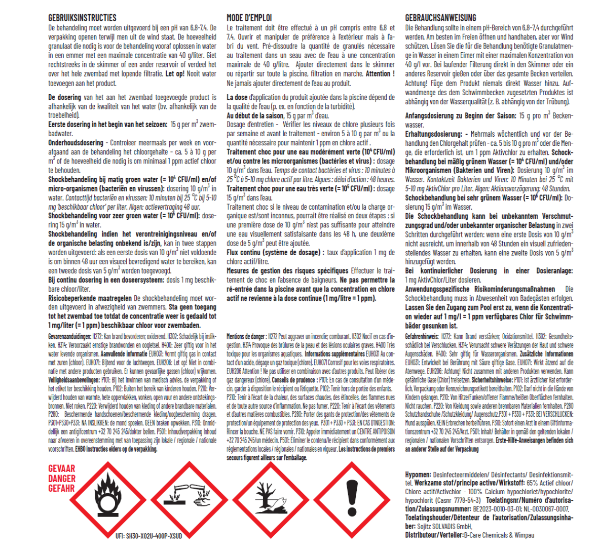 Cal'hypo chloorgranulaat 10 kg