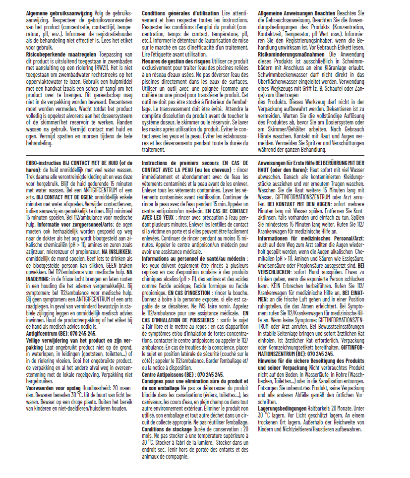 Cal'hypo chloorsticks 4,5 kg