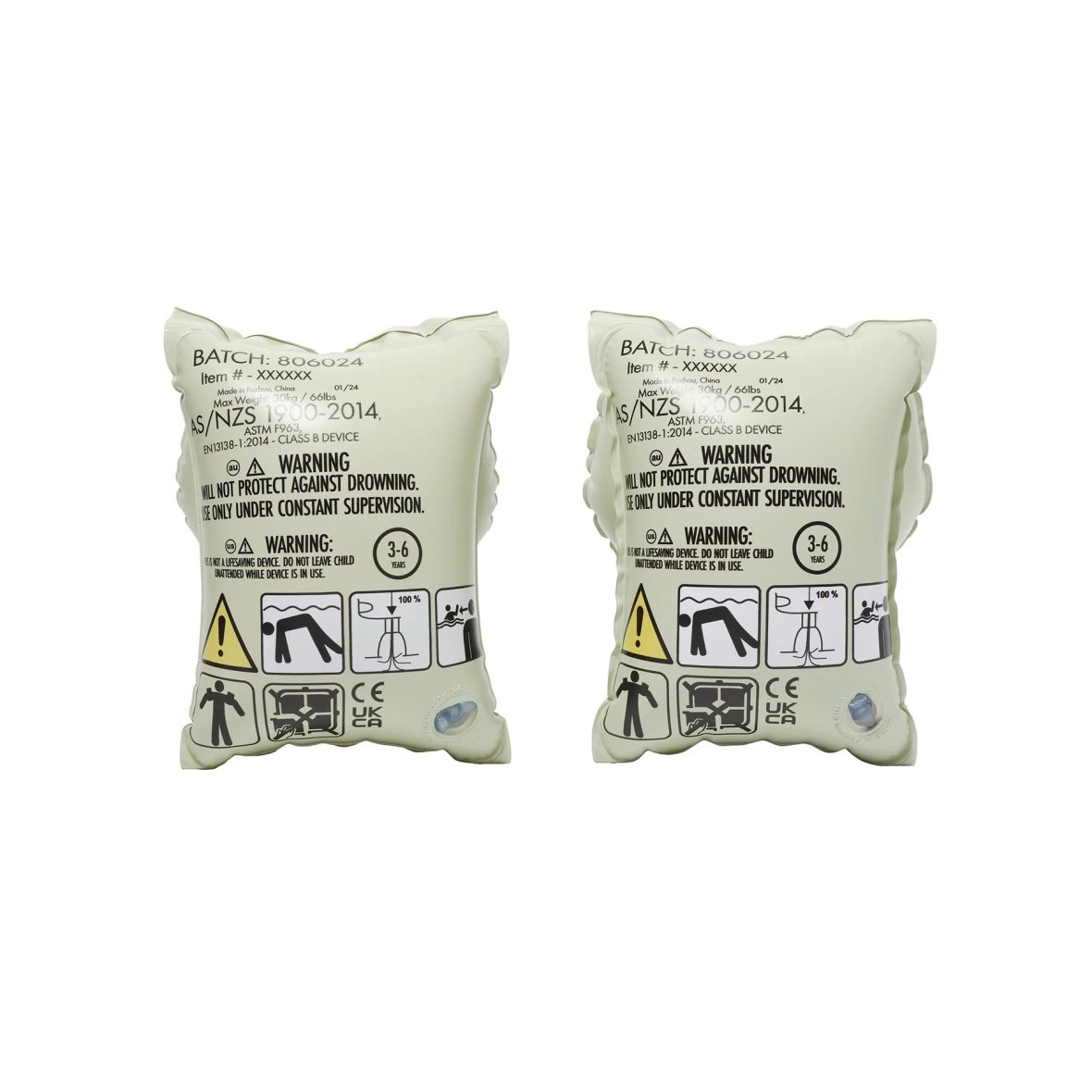 Zwembandjes voor kinderen Cookie the Croc Light Khaki