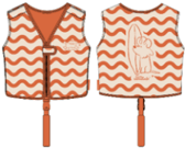 oranje surfer zwemvest